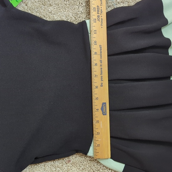 LuLaRoe Black and Mint A-Line Dress XXS - Picture 5 of 7